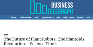 Business Telegraph dealing with GrowBot project  