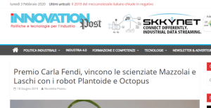 Innovation Post parla del progetto GrowBot 