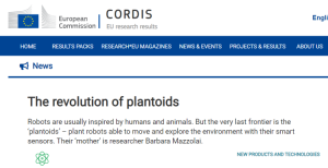 CORDIS dealing with GrowBot project 