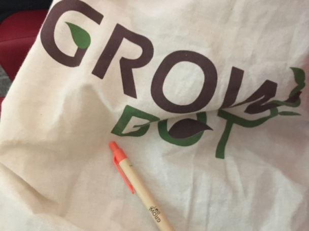 GrowBot bag and pen