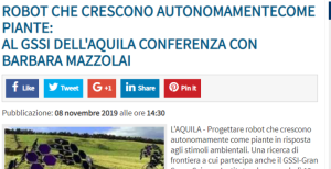 Abruzzo web parla del progetto GrowBot